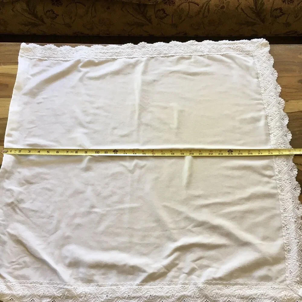 lot of 3 White Vintage pillow Covers